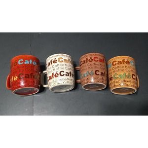 4 Mr. coffee mugs Café